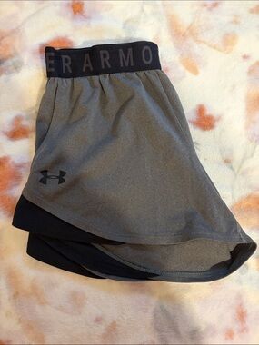 Under Armour Gray and Black athleta shorts